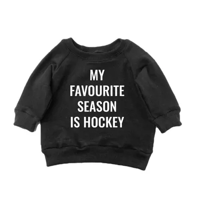 My Favourite Season is Hockey Sweatshirt - Black
