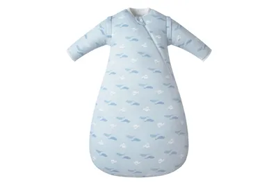 Organic Cotton Long Sleeve Sleep Bag 3.5 TOG - Beluga Boogie