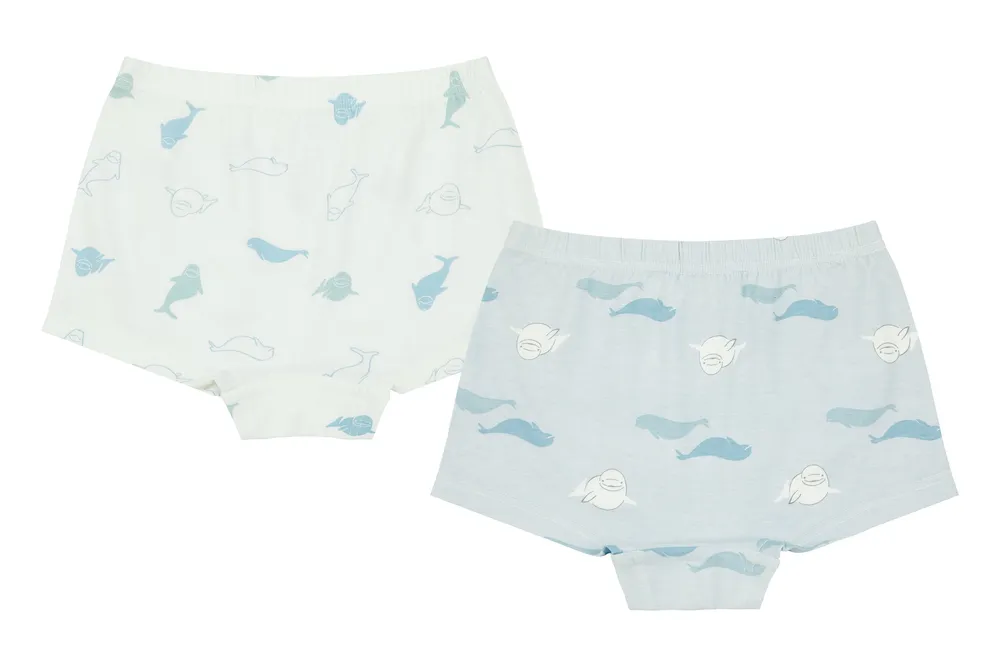 Bamboo Girls Boy Short Underwear (2 Pack) - Belugas