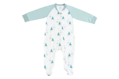 Bamboo Jersey One-Piece Zip Footed Sleeper
