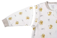 Organic Cotton Long Sleeve Sleep Bag 1.0 TOG - The Lion & Mouse