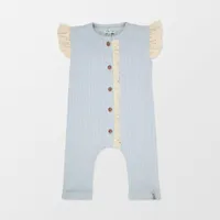 Lace Rib Dungarees