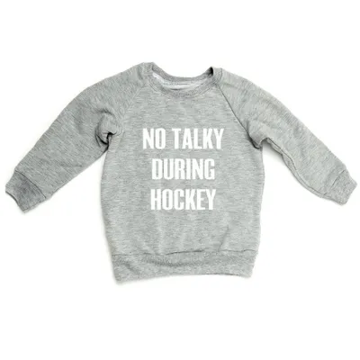 No Talky During Hockey Raglan