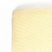 Muslin Crib Sheet - Ochre Stripe