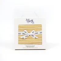 Muslin Crib Sheet - Ochre Stripe