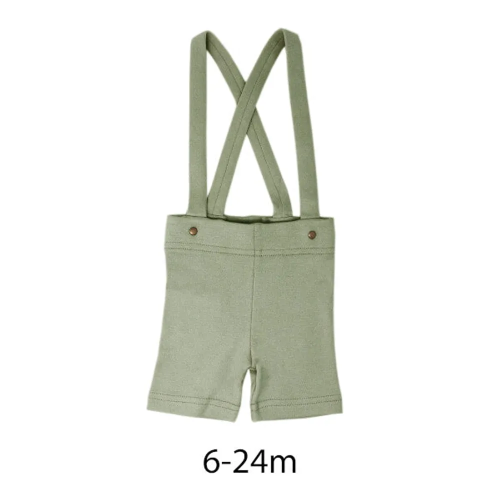 Suspender Shorts - Fern