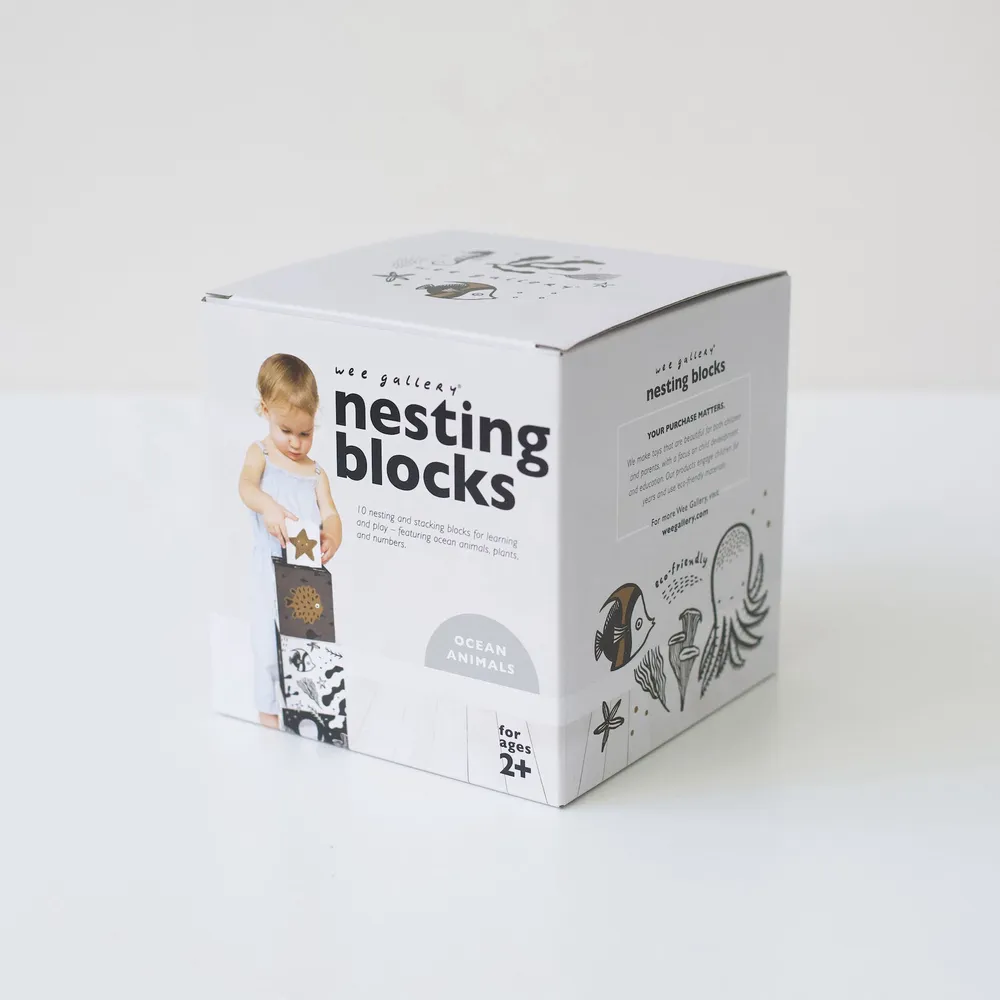 NESTING BLOCKS - OCEAN ANIMALS