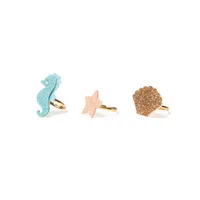 SYLVIA SEAHORSE RING SET