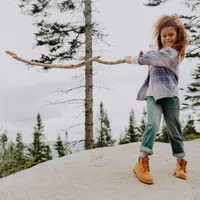 PURPLE FLANNEL PLAID SHIRT, CHILD