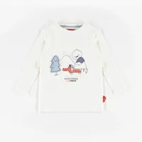 ORGANIC CREAM LONG-SLEEVE T-SHIRT, BABY BOY