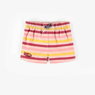 YELLOW AND PINK BATH SHORTS, GIRL