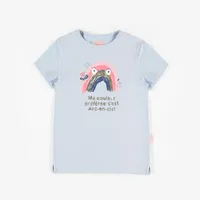 BLUE SHORT-SLEEVE T-SHIRT, GIRL