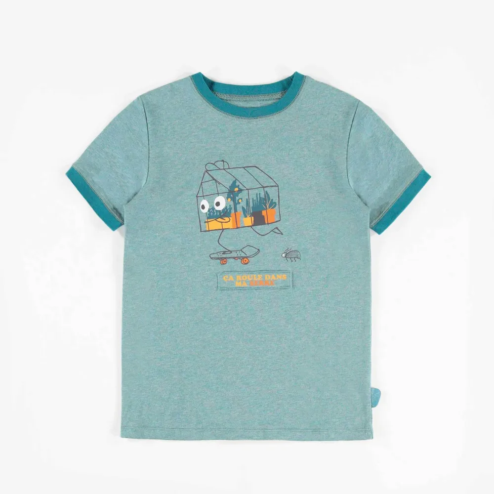 BLUE PATTERNED T-SHIRT, BOY