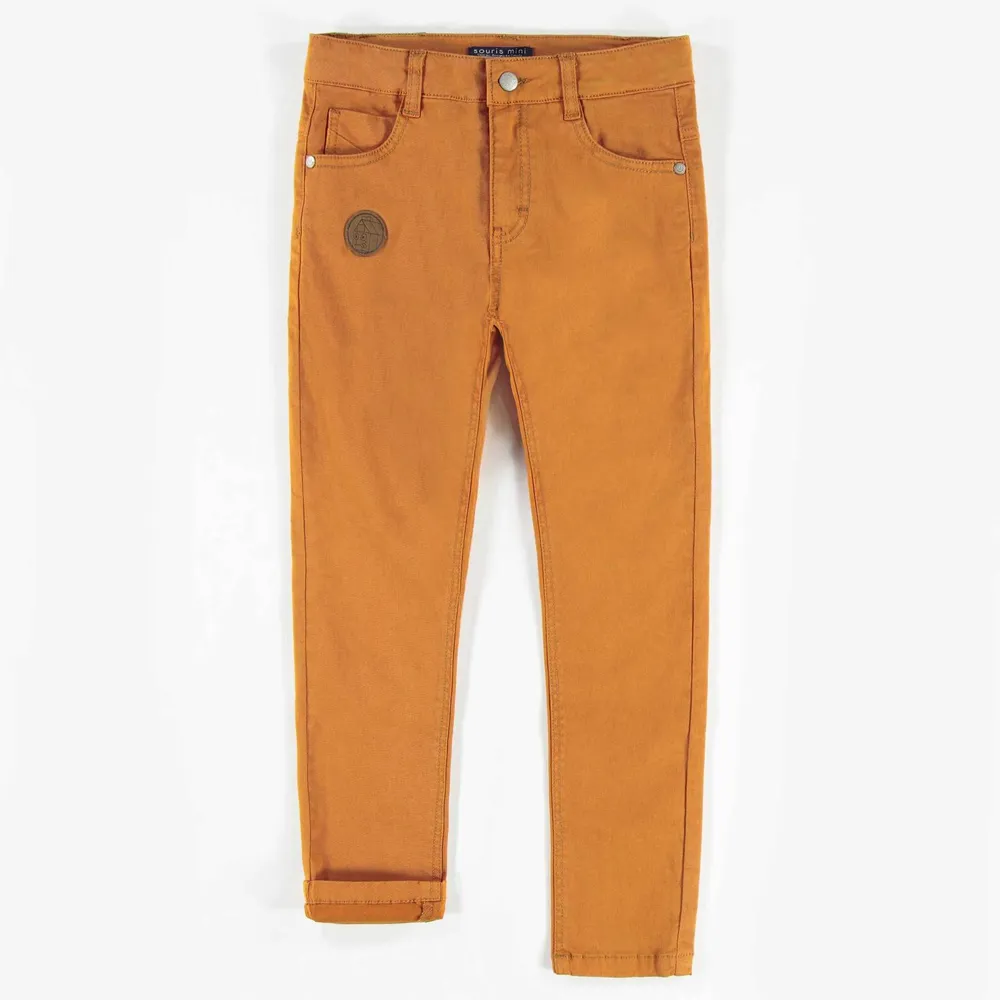 SUDAN BROWN STRETCH PANTS, BOY