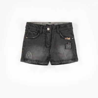 DARK DENIM SHORT, GIRL