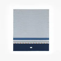 NAUTICAL KNIT BLANKET - MULTI BLUE