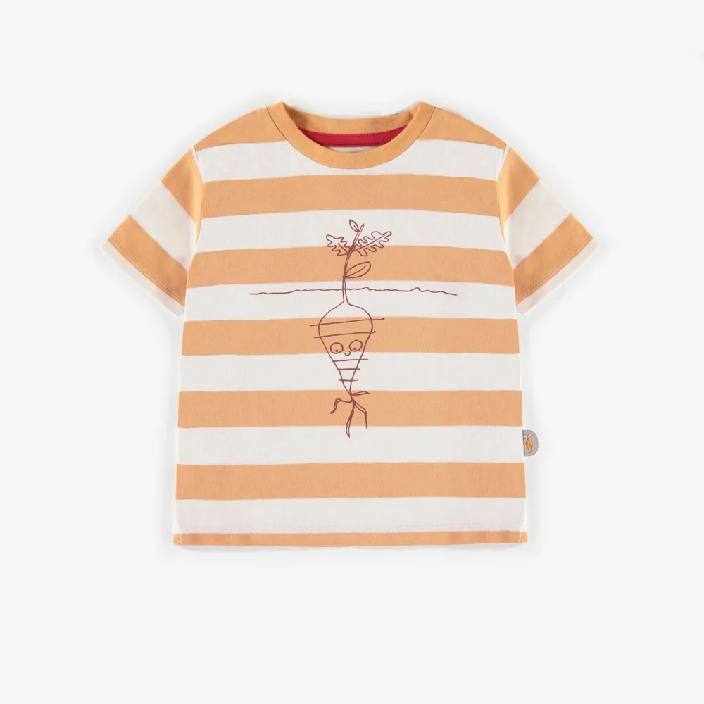 STRIPED T-SHIRT WITH ILLUSTRATION, BABY