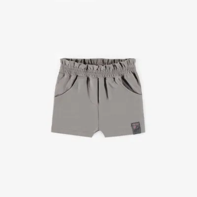 PALE BROWN SHORT BRUSHED COTTON, BABY