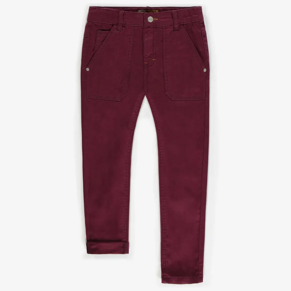 REGULAR FIT BURGUNDY DENIM, CHILD