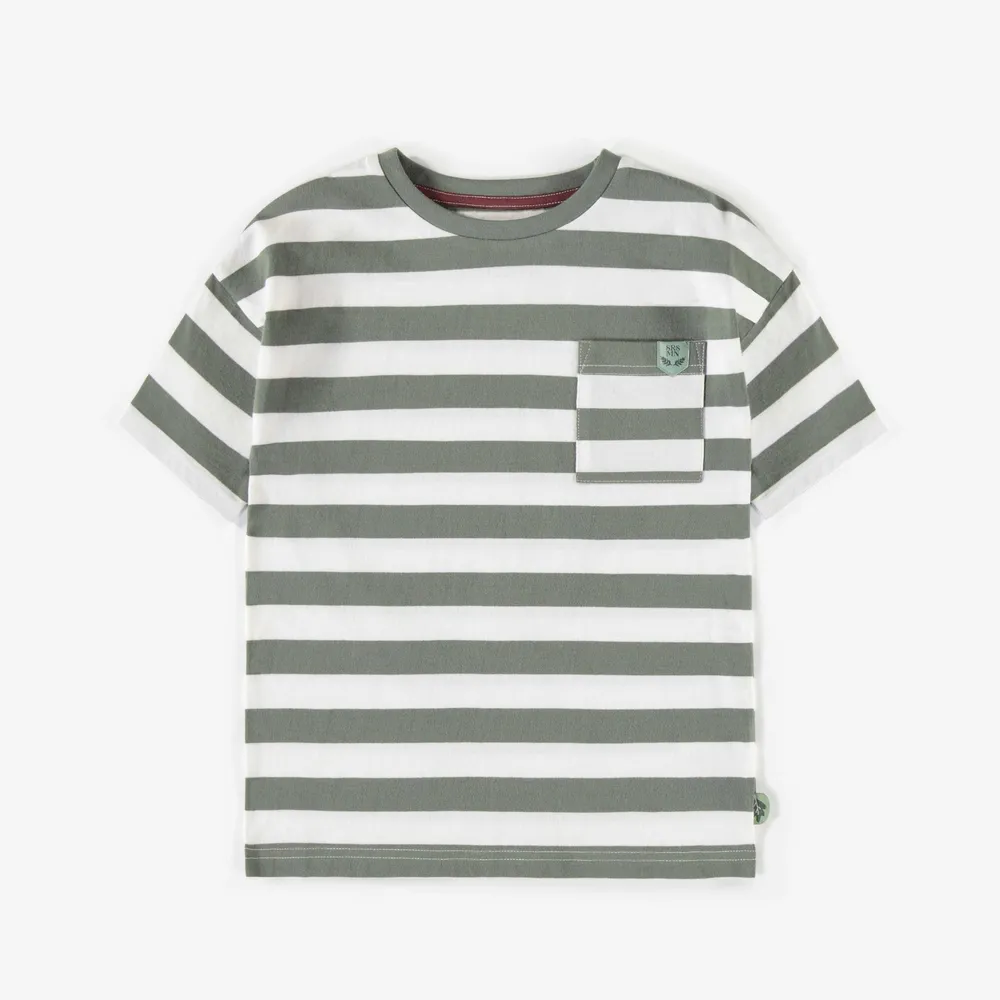 STRAIGHT CUT STRIPED T-SHIRT, CHILD