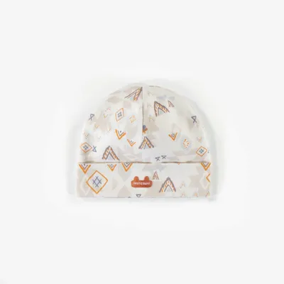 PATTERNED HAT ORGANIC COTTON, NEWBORN