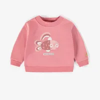 PINK CREWNECK FRENCH COTTON TERRY, NEWBORN