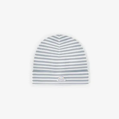 BLUE STRIPED BEANIE, NEWBORN