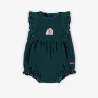 TURQUOISE TERRY CLOTH ONE-PIECE, NEWBORN