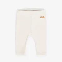 CREAM LEGGINGS ORGANIC COTTON, NEWBORN