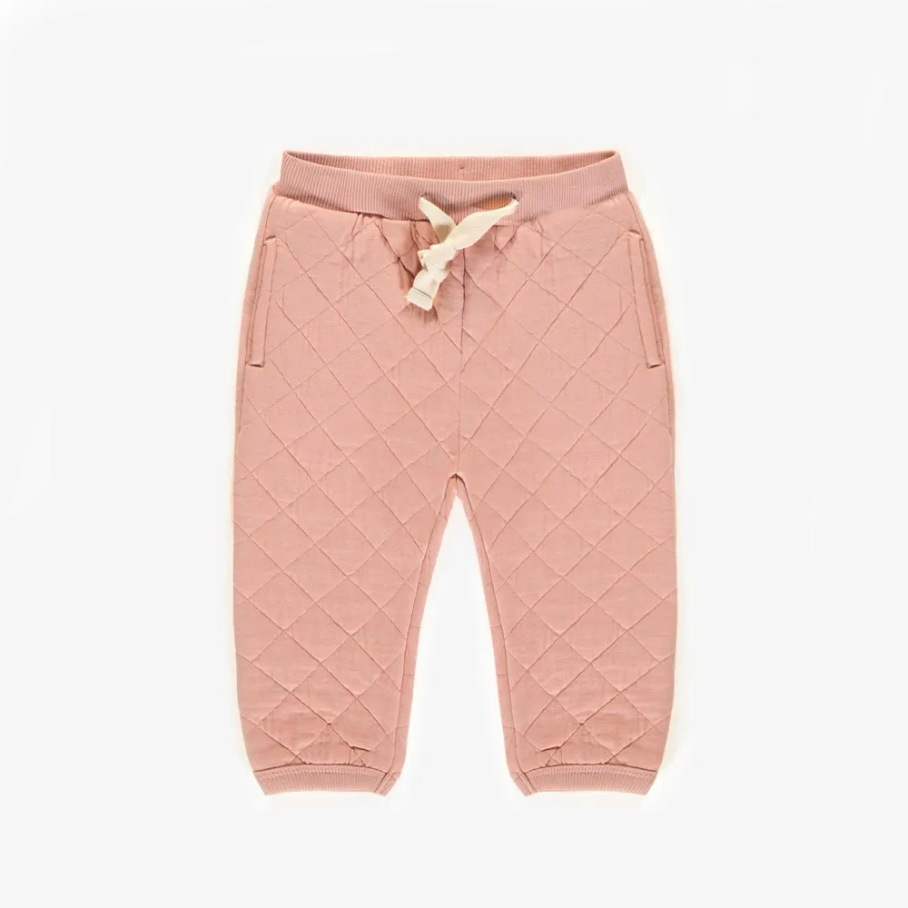 PINK PANT QUILTED JERSEY, BABY