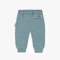 BLUE PANT WITH LITTLE TONE ON FLOWERS FRENCH COTTON, BABY