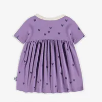 PURPLE DRESS WITH HEARTS SOFT JERSEY, BABY
