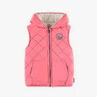 REVERSIBLE NO SLEEVE VEST NYLON AND SHERPA