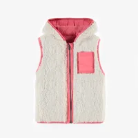 REVERSIBLE NO SLEEVE VEST NYLON AND SHERPA