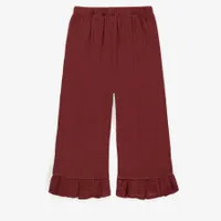 RUST PANT MUSLIN WITH WIDE LEGS, CHILD