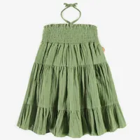 GREEN SKIRT OR DRESS MUSLIN, CHILD