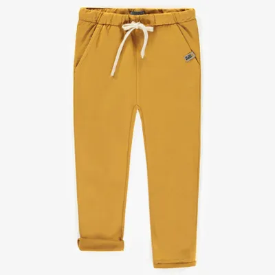 MUSTARD PANT RELAXED FIT FRENCH TERRY, CHILD