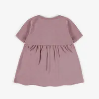 OLD PINK DRESS ORGANIC COTTON WITH BLOOMER, NEWBORN