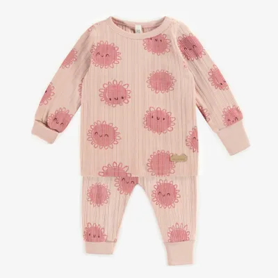 PATTERNED TWO-PIECE PAJAMAS COTTON