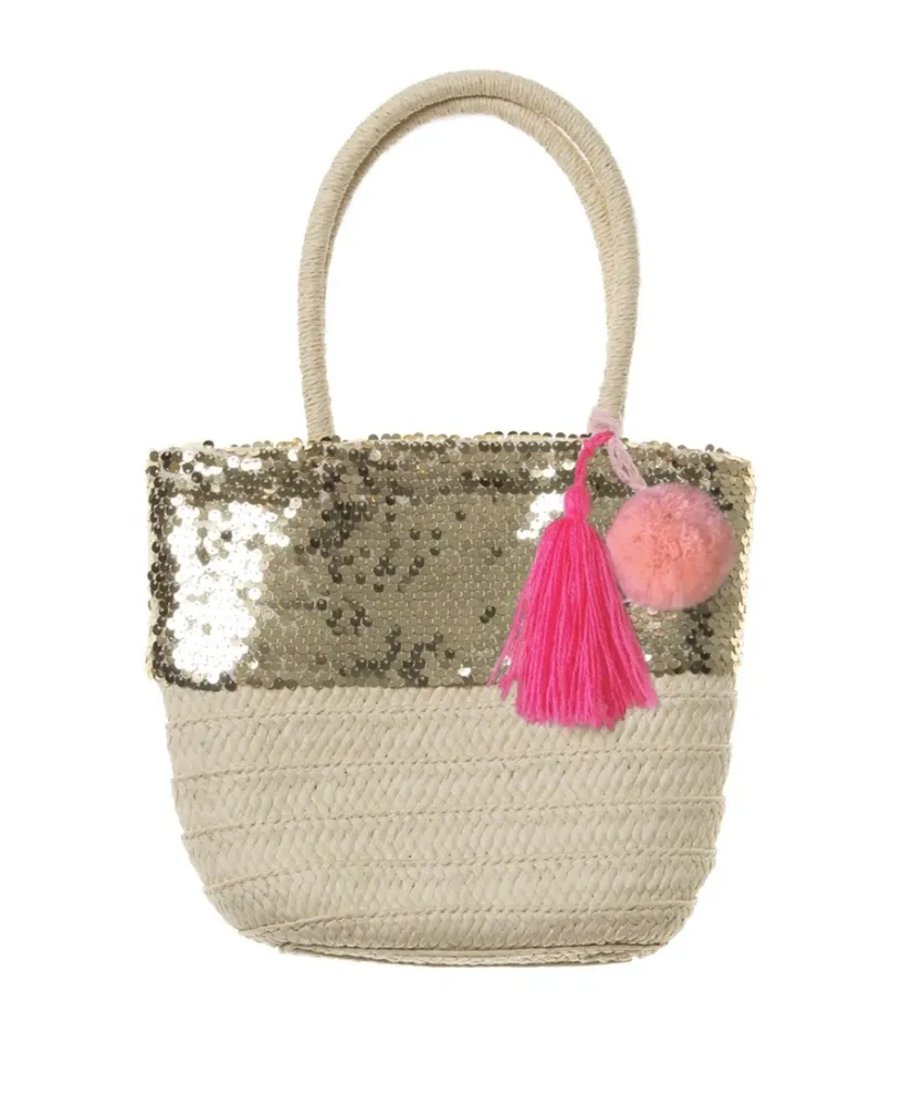 SEQUIN POM POM BASKET