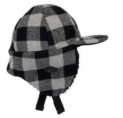 Plaid Wool Blend Hat