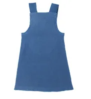 Organic Kids Ribbed Tank Dress Sky