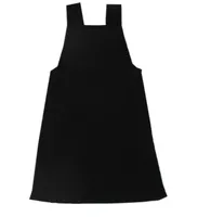 Organic Kids Ribbed Tank Dress Black