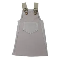 Organic Ribbed Tank Dress Light Grey