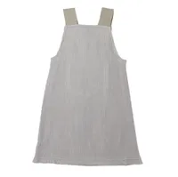 Organic Ribbed Tank Dress Light Grey