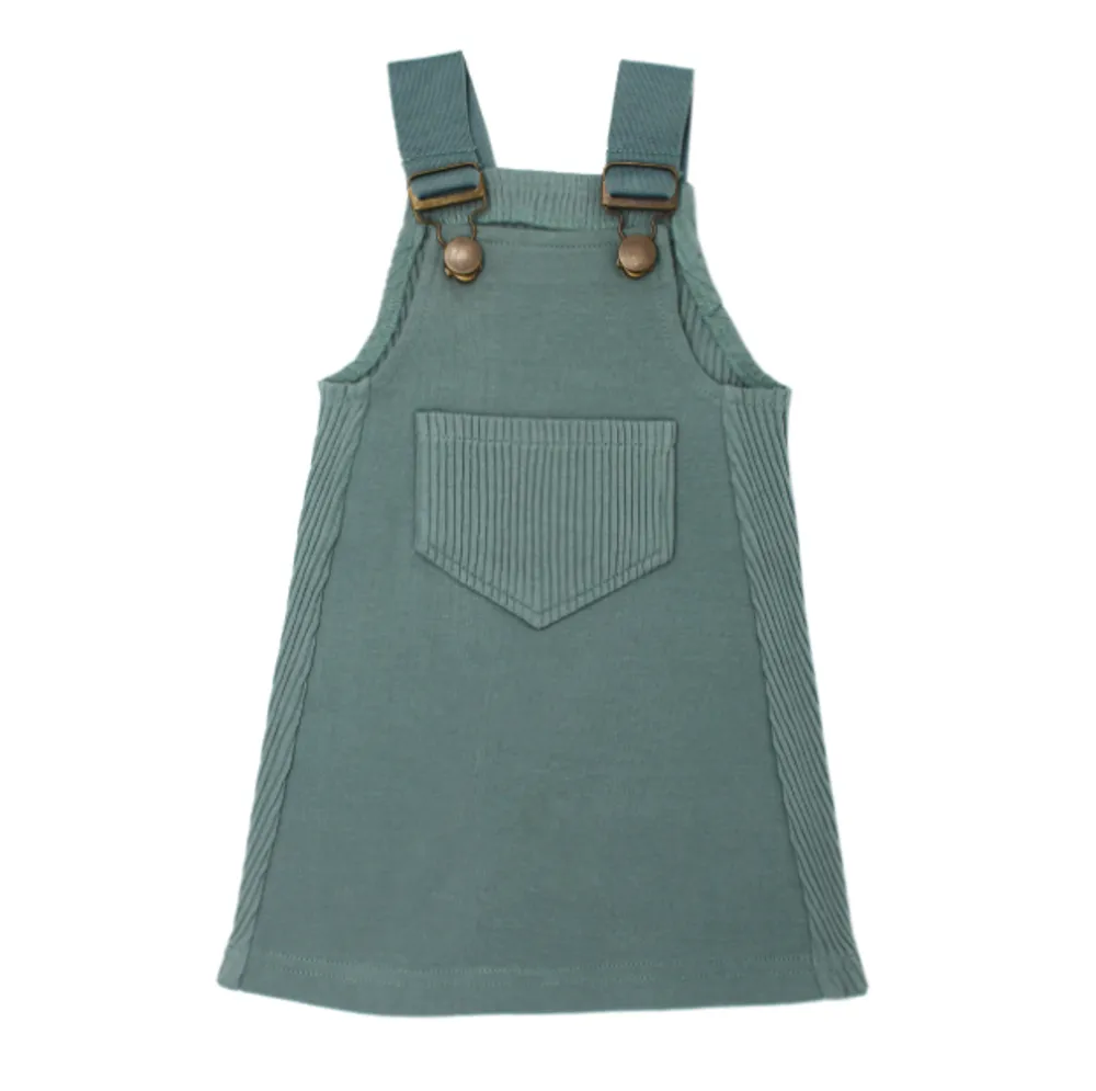 Organic Ribbed Tank Dress Jade