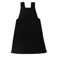 Organic Ribbed Tank Dress Black