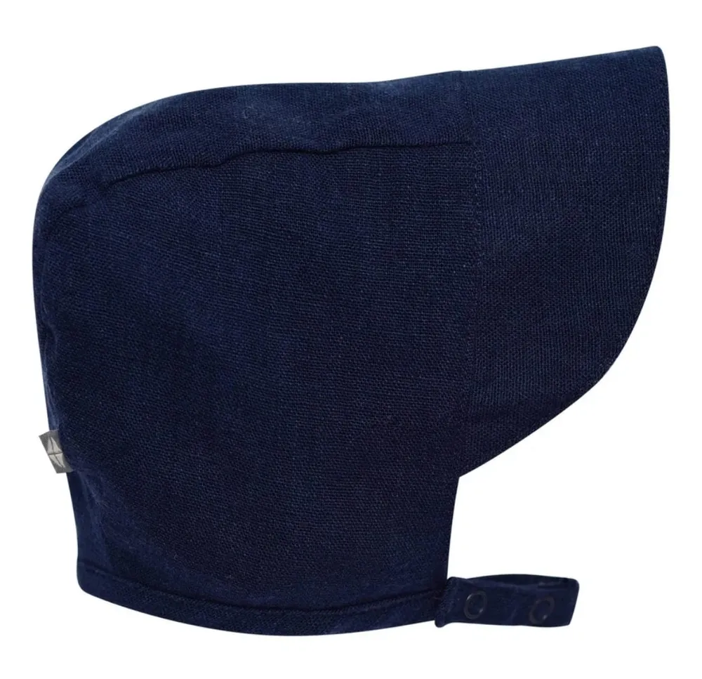 Linen Bonnet - Navy