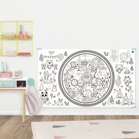 Le sentier des animaux- Giant coloring poster + Game Board (French version only)