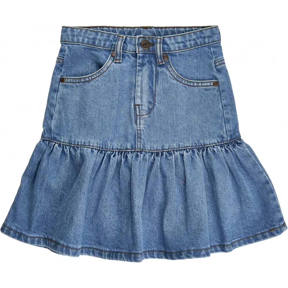 Basta Denim Skirt - LIGHT BLUE WASHED